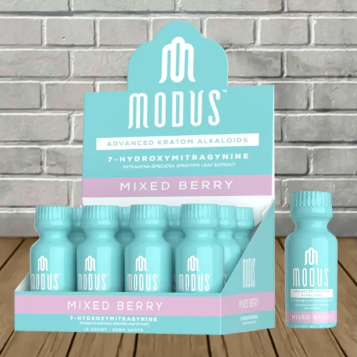 Modus 7 Hydroxy Kratom Extract Shots 30mg - Mixed Berry -- 12ct BULK CASE Modus 7 Hydroxy Kratom Extract Shots 30mg - Mixed Berry -- 12ct BULK CASE