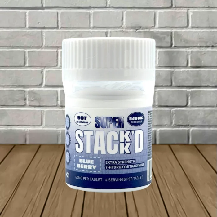Super Stack'd 7-Hydroxy 60mg Jar-Blueberry -- 9ct Jar Super Stack'd 7-Hydroxy 60mg Jar-Blueberry -- 9ct Jar