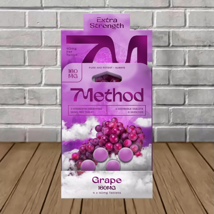 7Method-7-Hydroxymitragynine-Tablets-160mg-Grape-BULK-CASE-DEAL-10-x-4ct-40-Tablets 7Method-7-Hydroxymitragynine-Tablets-160mg-Grape-BULK-CASE-DEAL-10-x-4ct-40-Tablets