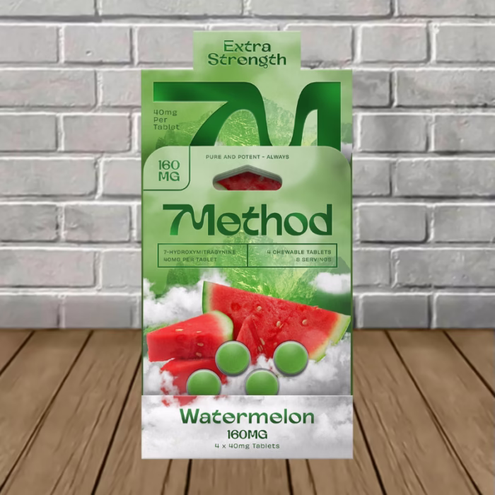 7Method-7-Hydroxymitragynine-Tablets-160mg-Watermelon-BULK-CASE-DEAL-10-x-4ct-40-Tablets 7Method-7-Hydroxymitragynine-Tablets-160mg-Watermelon-BULK-CASE-DEAL-10-x-4ct-40-Tablets