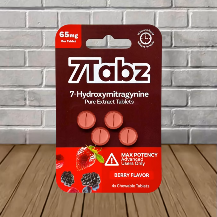 7Tabz-7-Hydroxymitragynine-Max-Potency-Kratom-Tablets-65mg-Berry-4ct-Single-Blister-Pack 7Tabz-7-Hydroxymitragynine-Max-Potency-Kratom-Tablets-65mg-Berry-4ct-Single-Blister-Pack