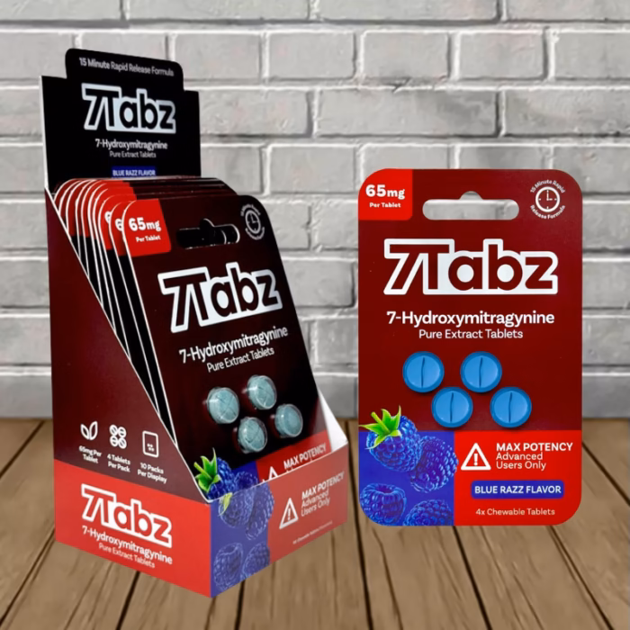 7Tabz-7-Hydroxymitragynine-Max-Potency-Kratom-Tablets-65mg-Blue-Razz-BULK-CASE-DEAL-10-X-4ct-40-Tablets 7Tabz-7-Hydroxymitragynine-Max-Potency-Kratom-Tablets-65mg-Blue-Razz-BULK-CASE-DEAL-10-X-4ct-40-Tablets