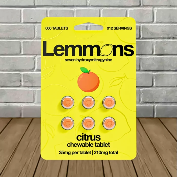 Lemmons Extra Strength 7-Hydroxy Chewable Tablet-Citrus -- 6ct Blister Pack