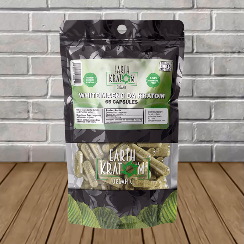 Earth Kratom White Maeng Da Capsules