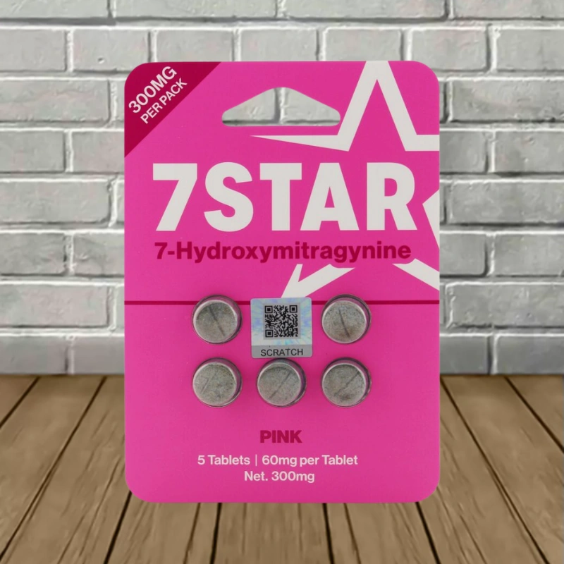 7 Star 7-Hydroxy Tablets 300mg-Pink -- 5ct Blister Pack