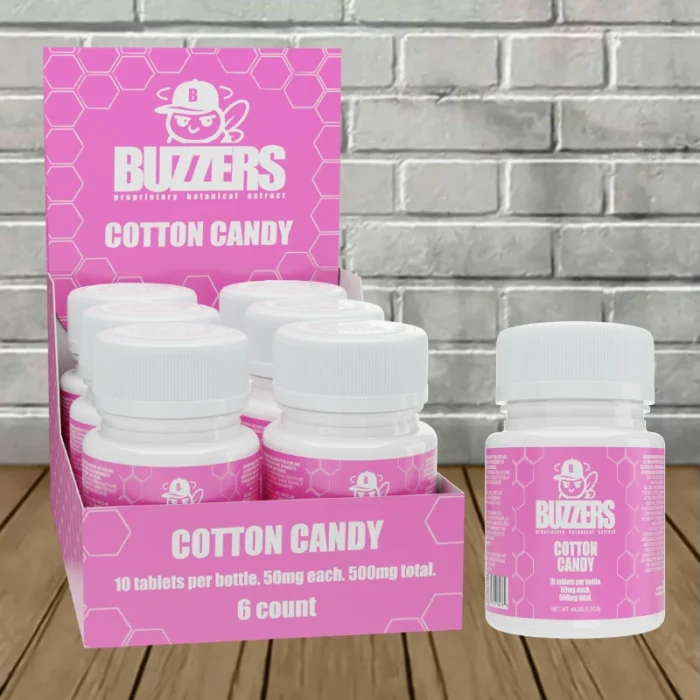 Buzzers Proprietary Botanical Extract 50mg - Cotton Candy Bulk Case Buzzers Proprietary Botanical Extract 50mg - Cotton Candy Bulk Case