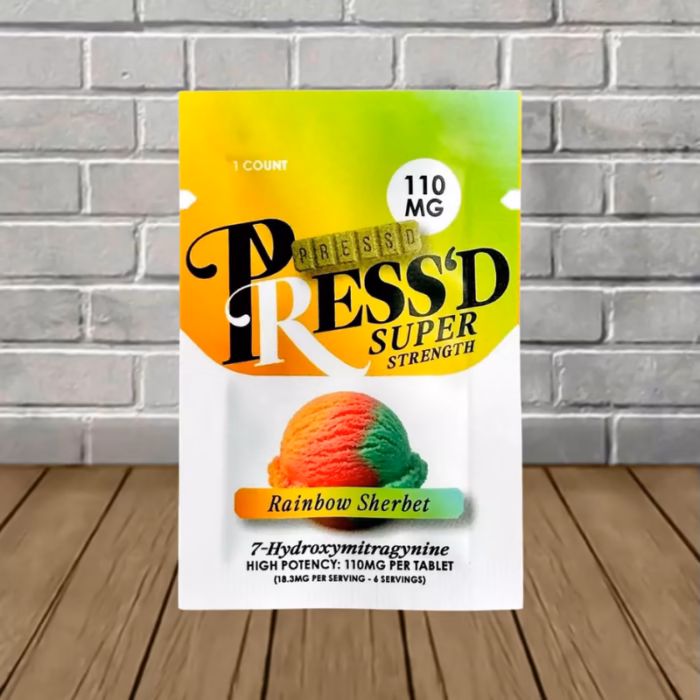 Pressd-7-OH-Super-Strength-110mg-Rainbow-Sherbet-1ct-single-pack Pressd-7-OH-Super-Strength-110mg-Rainbow-Sherbet-1ct-single-pack