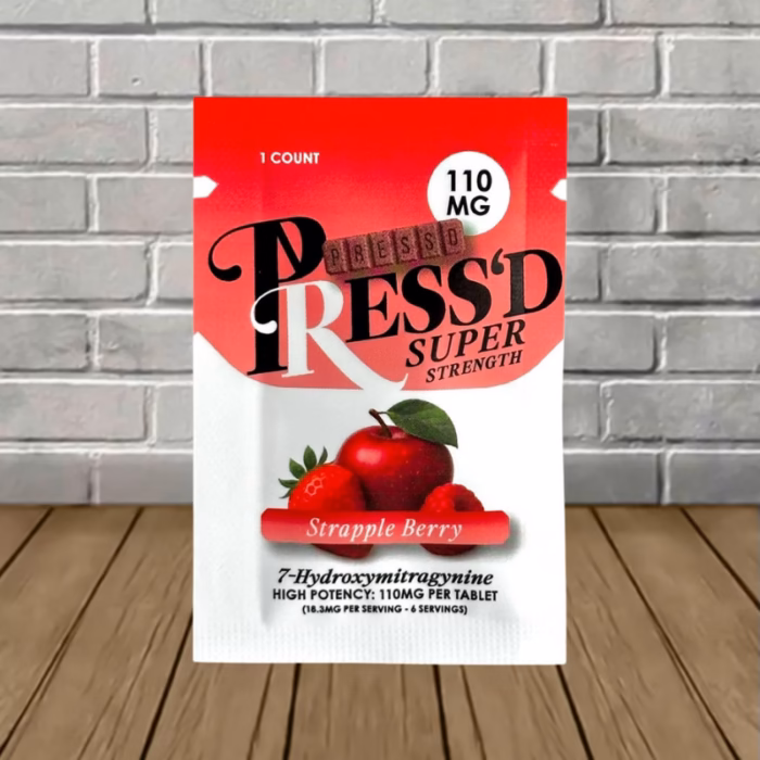 Pressd-7-OH-Super-Strength-110mg-Strapple-Berry-1ct-single-pack Pressd-7-OH-Super-Strength-110mg-Strapple-Berry-1ct-single-pack