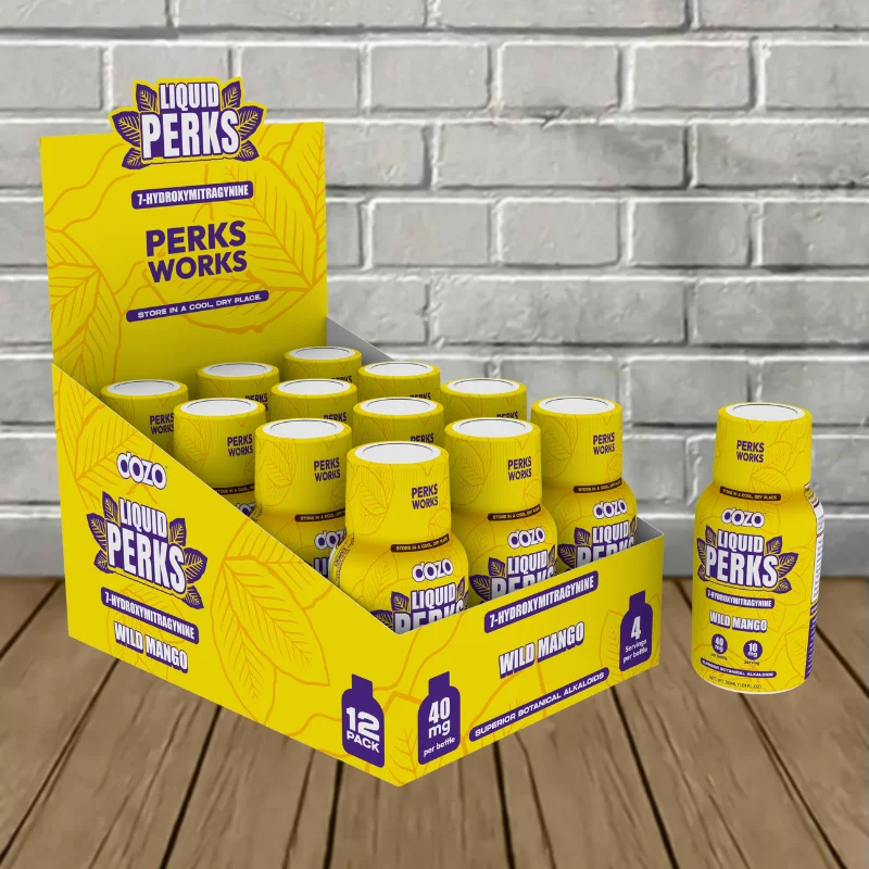 Dozo Liquid PERKS 7-Hydroxymitragynine Extract Shot Full Case (12ct) -- DISCONTINUED