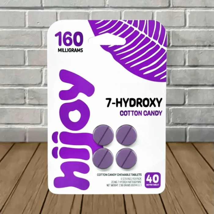Hijoy-7-Hydroxy-Extra-Strength-40mg-Tablets-Cotton-Candy-4ct-Blister-Pack Hijoy-7-Hydroxy-Extra-Strength-40mg-Tablets-Cotton-Candy-4ct-Blister-Pack