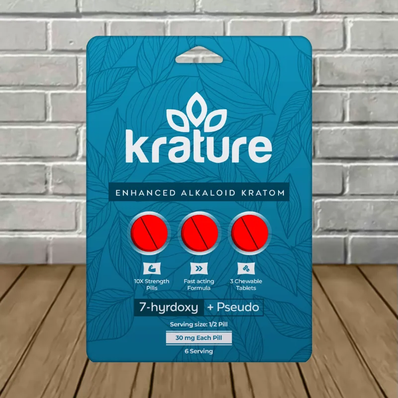 Krature 30mg 7-Hydroxy + Pseudo Tablets 3ct
