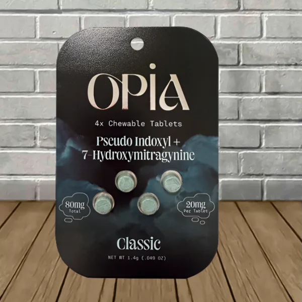 OPiA Pseudoindoxyl + 7-Hydroxymitragynine Chewable Tablets 4ct
