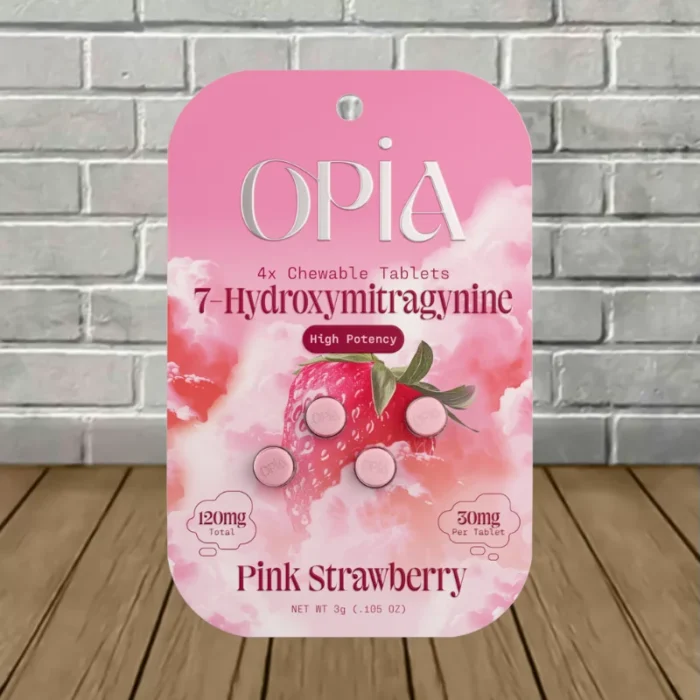 Opia-7-Hydroxy-High-Potency-40mg-Tablets-4ct-Pink-Strawberry-Single-4ct-Blister-Pack Opia-7-Hydroxy-High-Potency-40mg-Tablets-4ct-Pink-Strawberry-Single-4ct-Blister-Pack