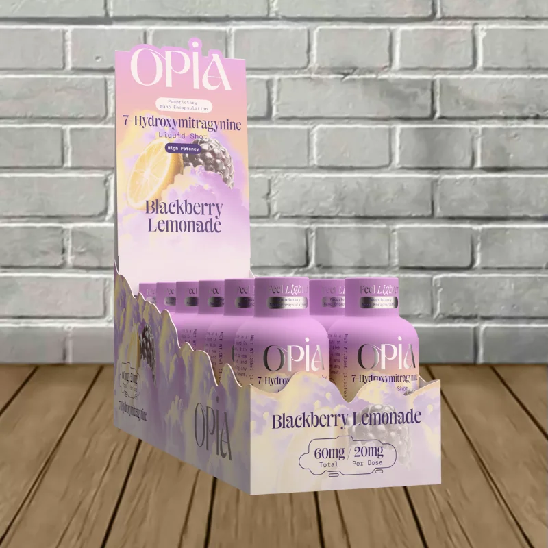 OPiA 7-Hydroxymitragynine High Potency Liquid Extract Shot 60mg Full Case 12ct -- DISCONTINUED