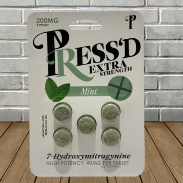 Press'd Extra Strength 7-Hydroxymitragynine Tablets 40mg