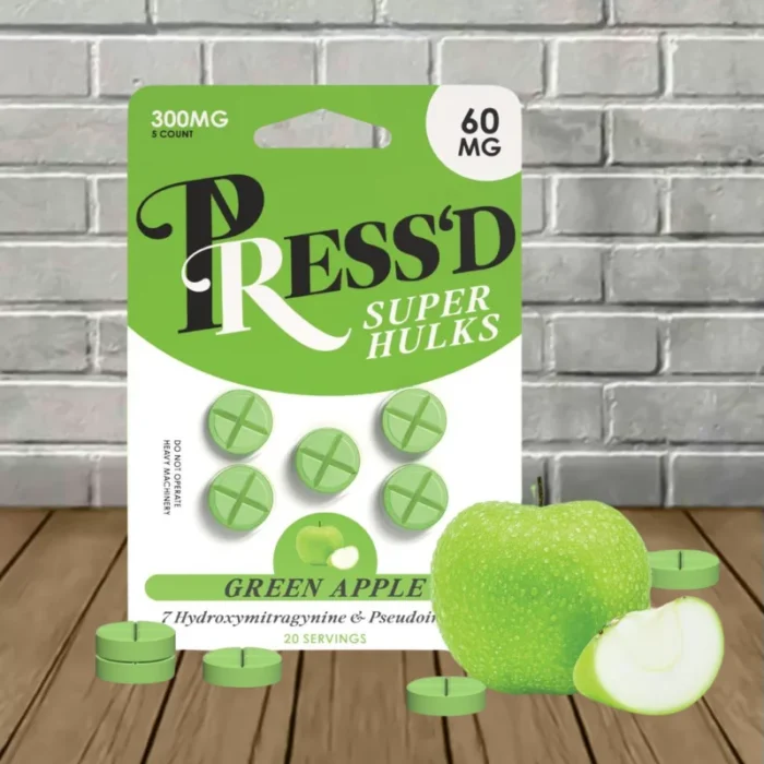 Pressd-Super-Hulks-5ct-Blister-Pack-300mg-Green-Apple