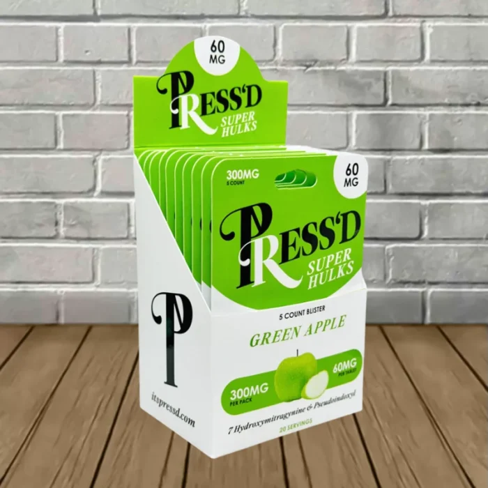 Pressd-Super-Hulks-Bulk-Case-Deal-Green-Apple-BULK-DISPLAY-CASE-10-Blister-Packs-50-Tablets Pressd-Super-Hulks-Bulk-Case-Deal-Green-Apple-BULK-DISPLAY-CASE-10-Blister-Packs-50-Tablets