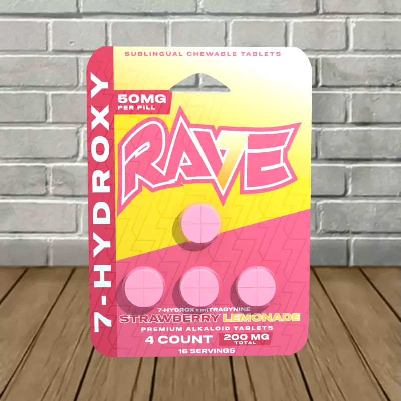 Rave 7-Hydroxy Sublingual Chewable Extract Tablets 50mg