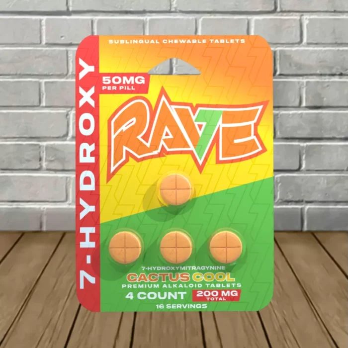 Rave-7-Hydroxy-Tablets-Blister-Pack-200mg-Cactus-Cool-4ct-Blister-Pack Rave-7-Hydroxy-Tablets-Blister-Pack-200mg-Cactus-Cool-4ct-Blister-Pack