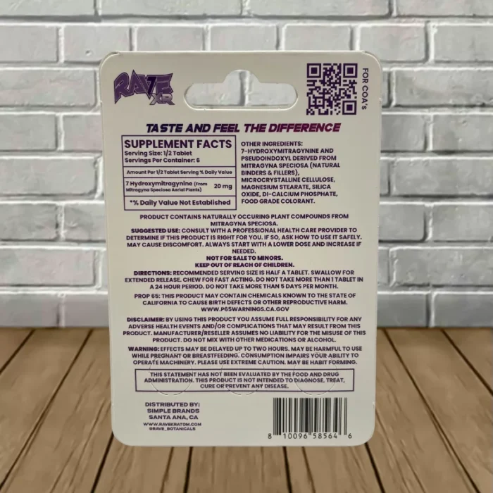 Rave-XR-7OH-Pseudo-Super-Strength-Tablets-Single-Supplement-Facts Rave-XR-7OH-Pseudo-Super-Strength-Tablets-Single-Supplement-Facts