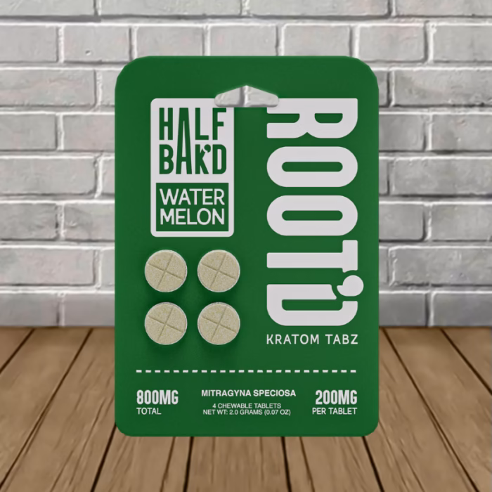 Rootd-Half-Baked-MIT-Kratom-Tabz-800mg-Watermelon-4ct-Single-Blister-Pack Rootd-Half-Baked-MIT-Kratom-Tabz-800mg-Watermelon-4ct-Single-Blister-Pack