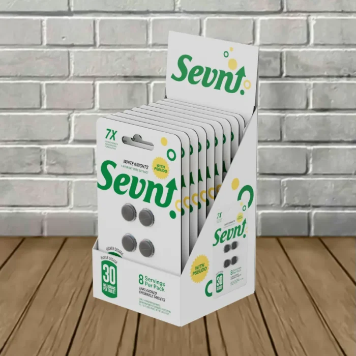 Sevn-7-Hydroxy-Pseudo-4ct-Tablets-Bulk-Case-Deal-White-Knights-10-Blister-Packs-BULK-CASE-DEAL