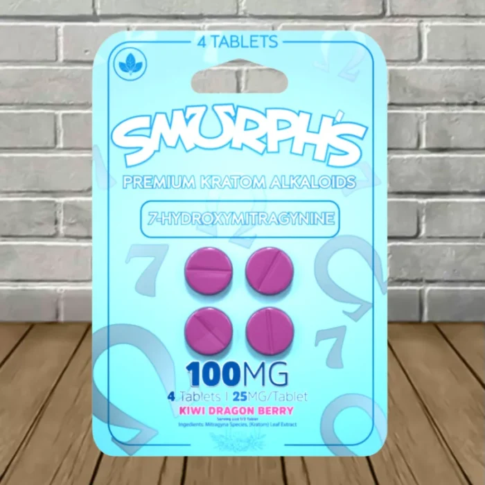 Smurphs-7OH-Tablets-4ct-Kiwi-Dragon-Berry Smurphs-7OH-Tablets-4ct-Kiwi-Dragon-Berry