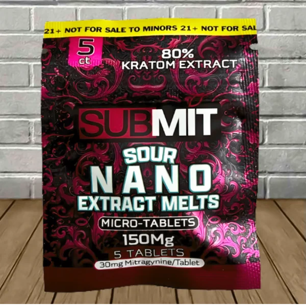 Submit Sour Red Nano Kratom Extract Melts 150mg