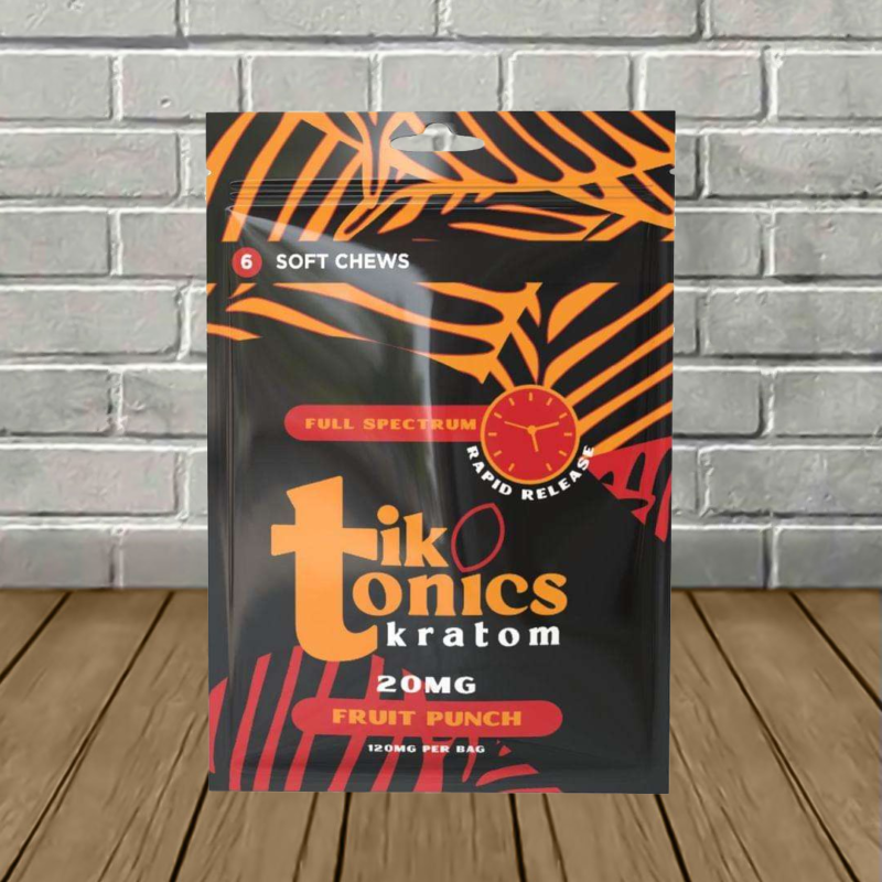 TikTonics Rapid Release Kratom Extract Chews 120mg
