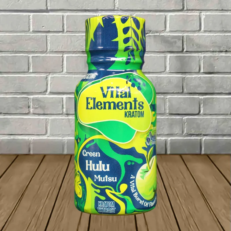 Vital Elements Green Hulu Mutsu Kratom Extract Shot 15ml