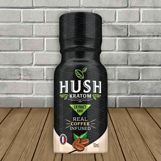 Hush Ultra Coffee Infused Full Spectrum Kratom Extract Shot