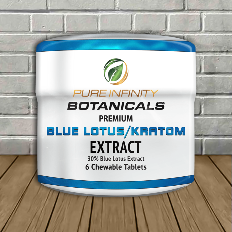 Pure Infinity Botanicals Blue Lotus + Kratom Tablets 6ct