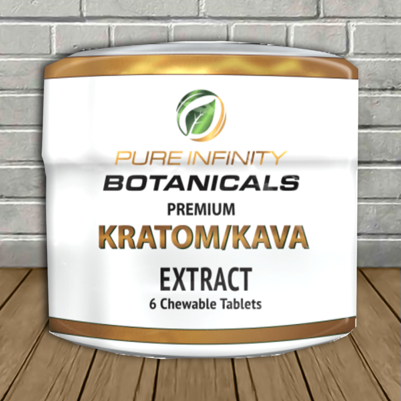 Pure Infinity Botanicals Kava + Kratom Tablets 6ct