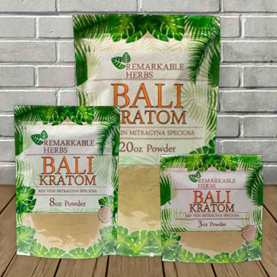 Remarkable Herbs BALI Kratom Powder Red Vein
