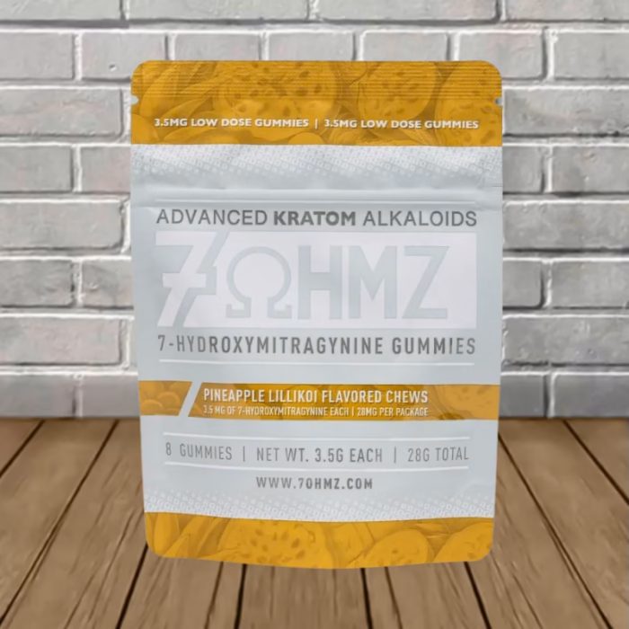 7OHMZ-7-Hydroxy-Kratom-3.5g-Gummies-Pineapple-Lillikoi-8ct-Single-Gummies-Pack-1