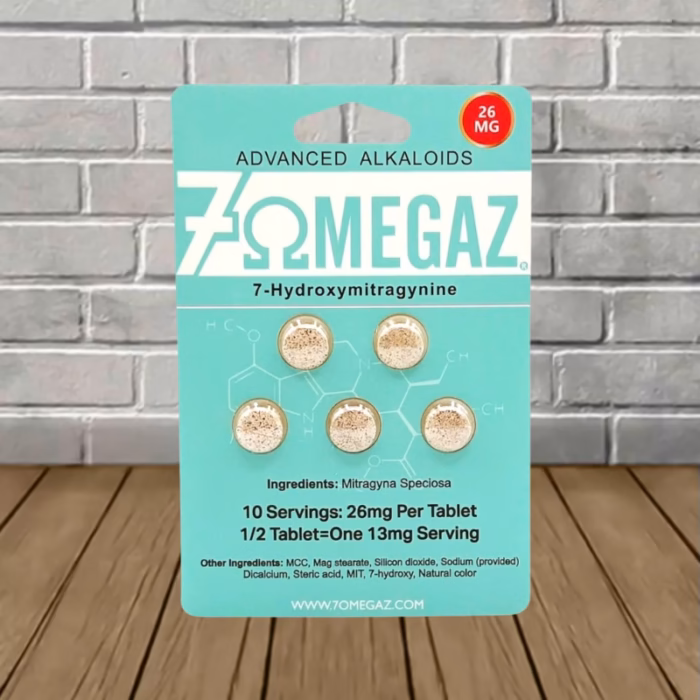 7OMegaz-7-Hydroxy-Kratom-26mg-Natural-5ct-Single-Blister-Pack