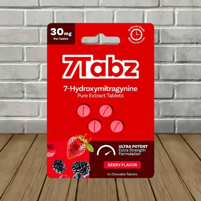 7Tabz Ultra Potent 30mg 4ct Blister Pack Berry