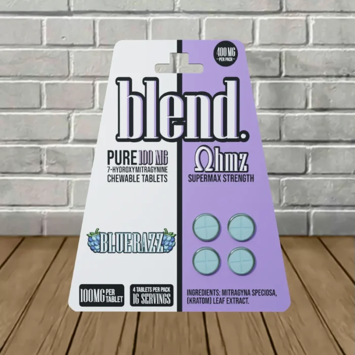 Blend Ohmz SuperMAX Strength 100mg - Blue Razz -- 4ct Blister Pack Blend Ohmz SuperMAX Strength 100mg - Blue Razz -- 4ct Blister Pack