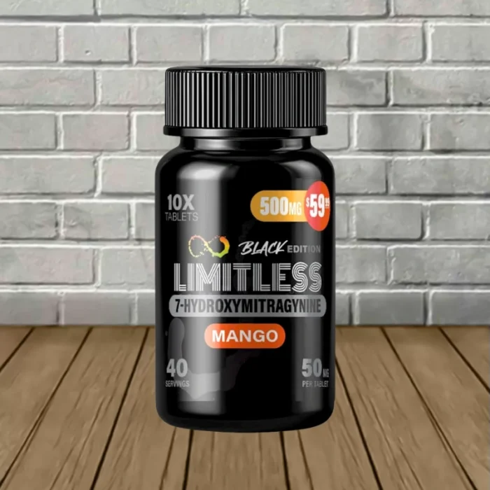Limitless Black Edition 7-OH Tablets 50mg - Mango Limitless Black Edition 7-OH Tablets 50mg - Mango