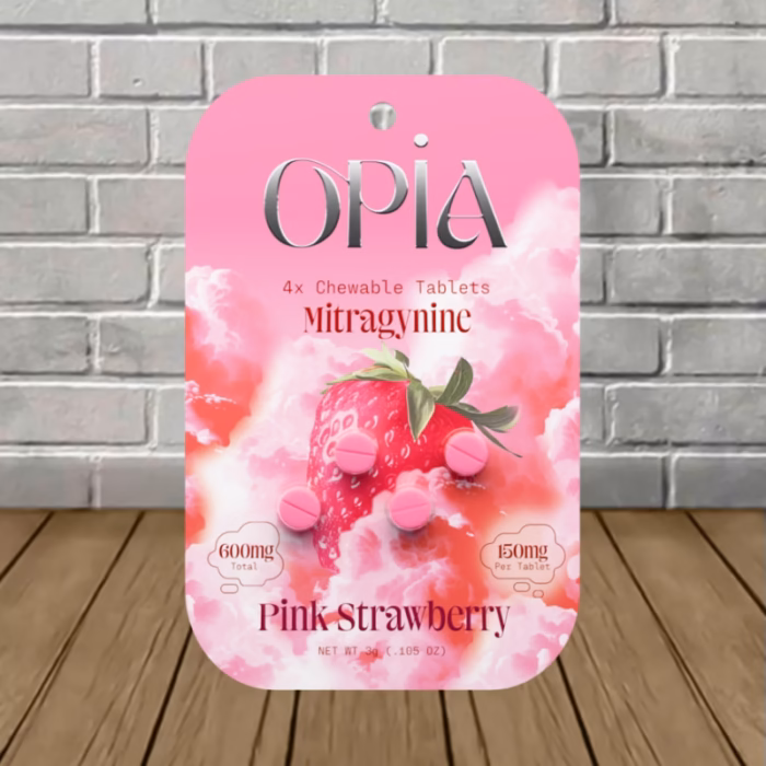 Opia-Kratom-Extract-Chewable-Tablets-Classic-150mg-Per-Tablet-Pink-Strawberry-4ct-Single-Blister-Pack Opia-Kratom-Extract-Chewable-Tablets-Classic-150mg-Per-Tablet-Pink-Strawberry-4ct-Single-Blister-Pack