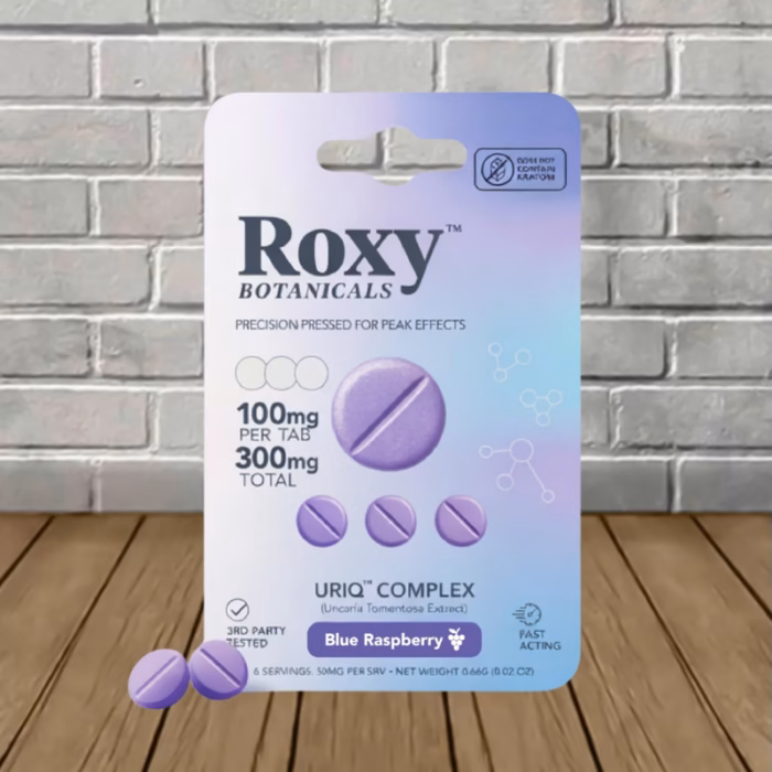 Roxy-Botanicals-URIQ-Complex-300mg-Blue-Raspberry-3ct-Single-Blister-Pack