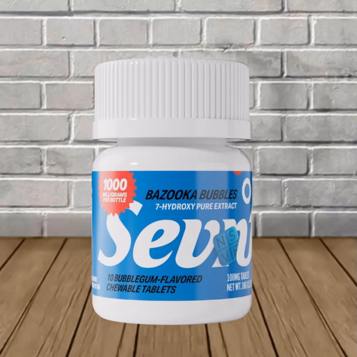 Sevn-7-Hydroxy-Pure-Extract-1000mg-Bazooka-Bubbles-single-bottle Sevn-7-Hydroxy-Pure-Extract-1000mg-Bazooka-Bubbles-single-bottle