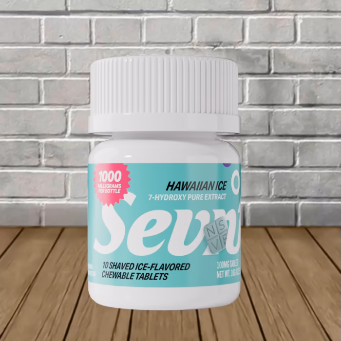 Sevn-7-Hydroxy-Pure-Extract-1000mg-Hawaiian-Ice-single-bottle