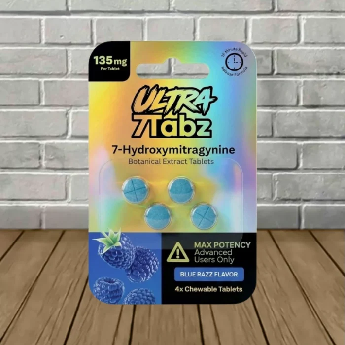 7Tabz Ultra Strength 7-Hydroxy Tablets 135mg - Blue Razz -- 4ct Blister Pack 7Tabz Ultra Strength 7-Hydroxy Tablets 135mg - Blue Razz -- 4ct Blister Pack