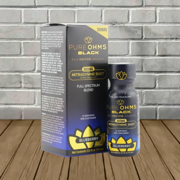 Pure Ohms Black MIT Full Spectrum Blent 300mg - Blueberry -- Single Shot (1) Pure Ohms Black MIT Full Spectrum Blent 300mg - Blueberry -- Single Shot (1)