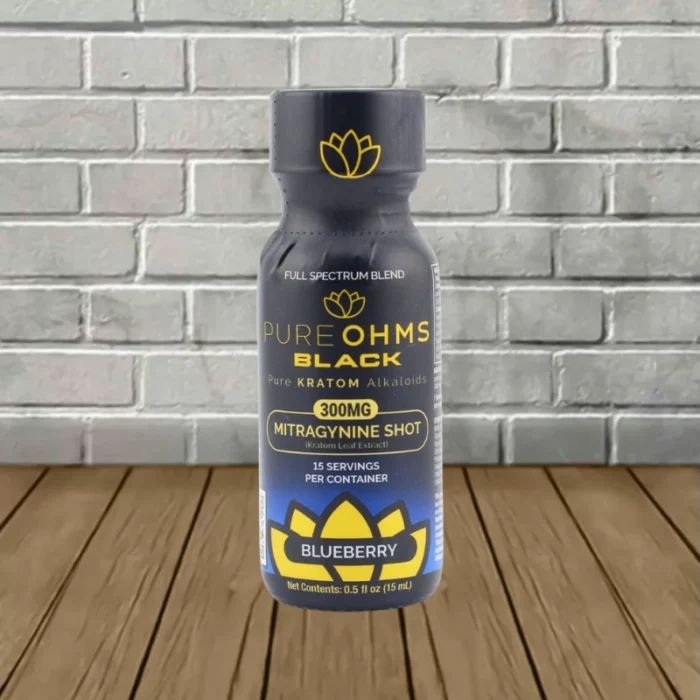 Pure Ohms Black MIT Full Spectrum Blent 300mg - Blueberry -- Single Shot Pure Ohms Black MIT Full Spectrum Blent 300mg - Blueberry -- Single Shot
