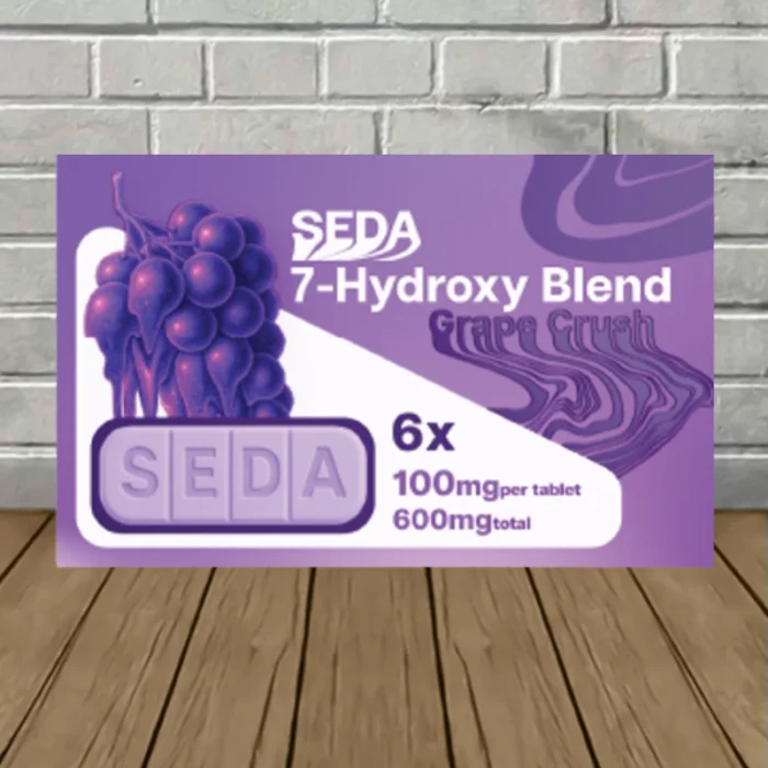 Seda 7-hydroxymitragynine Chewable Tablet 100mg - Grape Crush -- 6ct Blister Pack Seda 7-hydroxymitragynine Chewable Tablet 100mg - Grape Crush -- 6ct Blister Pack