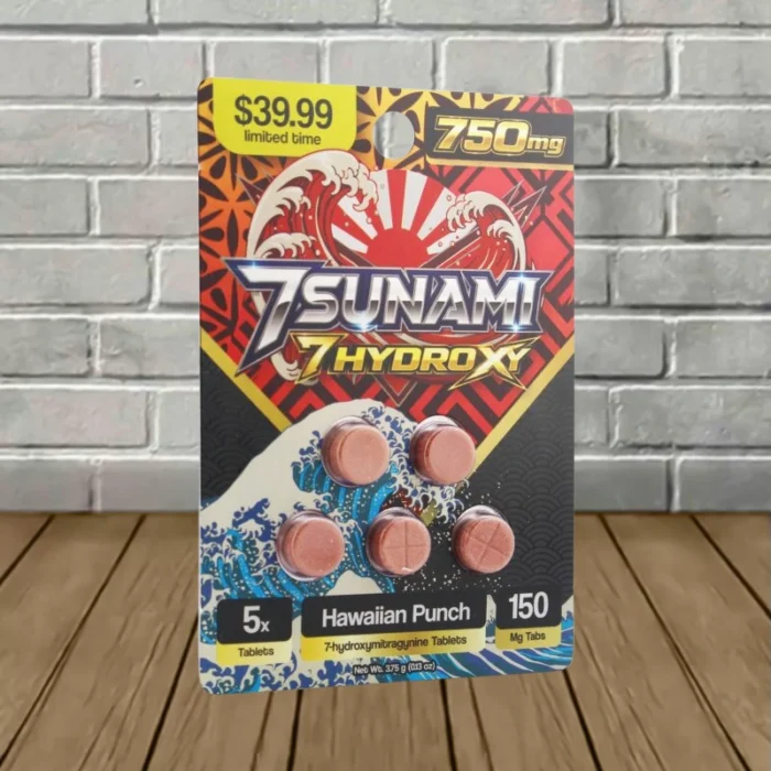 7Sunami 7-Hydroxy Tablets 750mg-Hawaiian Punch -- 5ct Blister Pack 7Sunami 7-Hydroxy Tablets 750mg-Hawaiian Punch -- 5ct Blister Pack