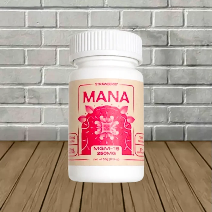 Mana MGM-15 Tablets 250mg-Strawberry -- 10ct SIngle Jar Mana MGM-15 Tablets 250mg-Strawberry -- 10ct SIngle Jar