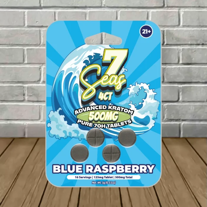 7Seas Pure 7-OH Tablets 500mg-Blue Raspberry -- 4ct Blister Pack 7Seas Pure 7-OH Tablets 500mg-Blue Raspberry -- 4ct Blister Pack